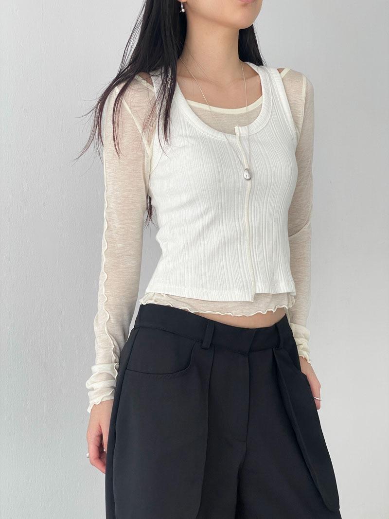 으나카이브 block golgi sleeveless (4color)