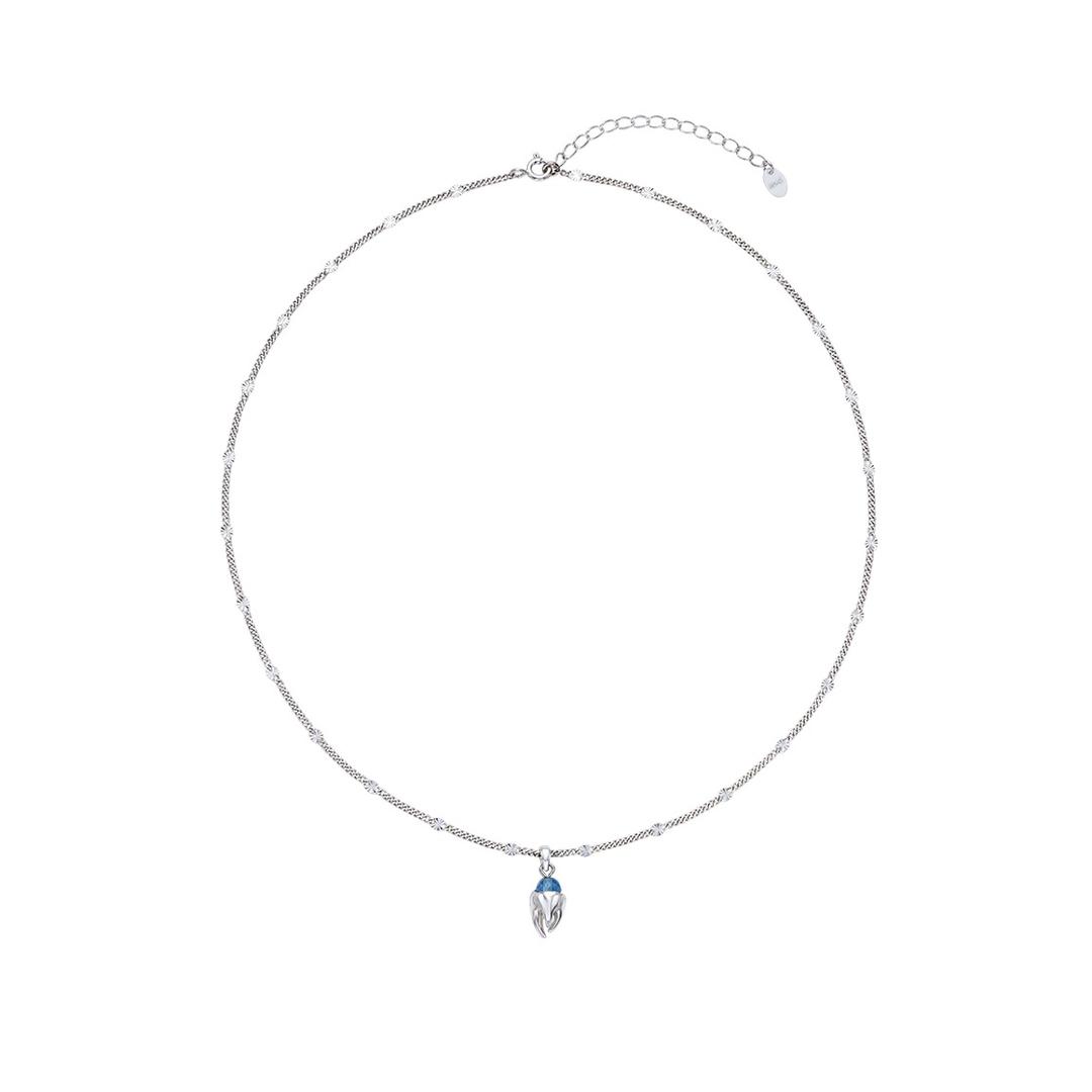 Baby Teeth Necklace (Aquamarine)
