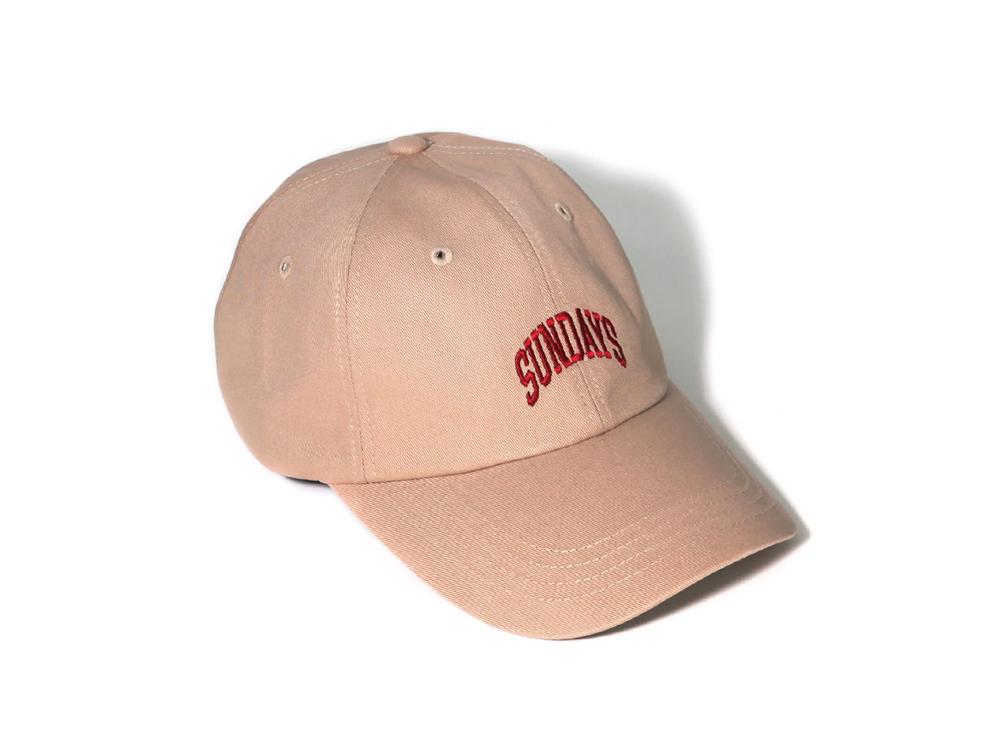 SUNDAY ARCH LOGO CURVED CAP-BEIGE