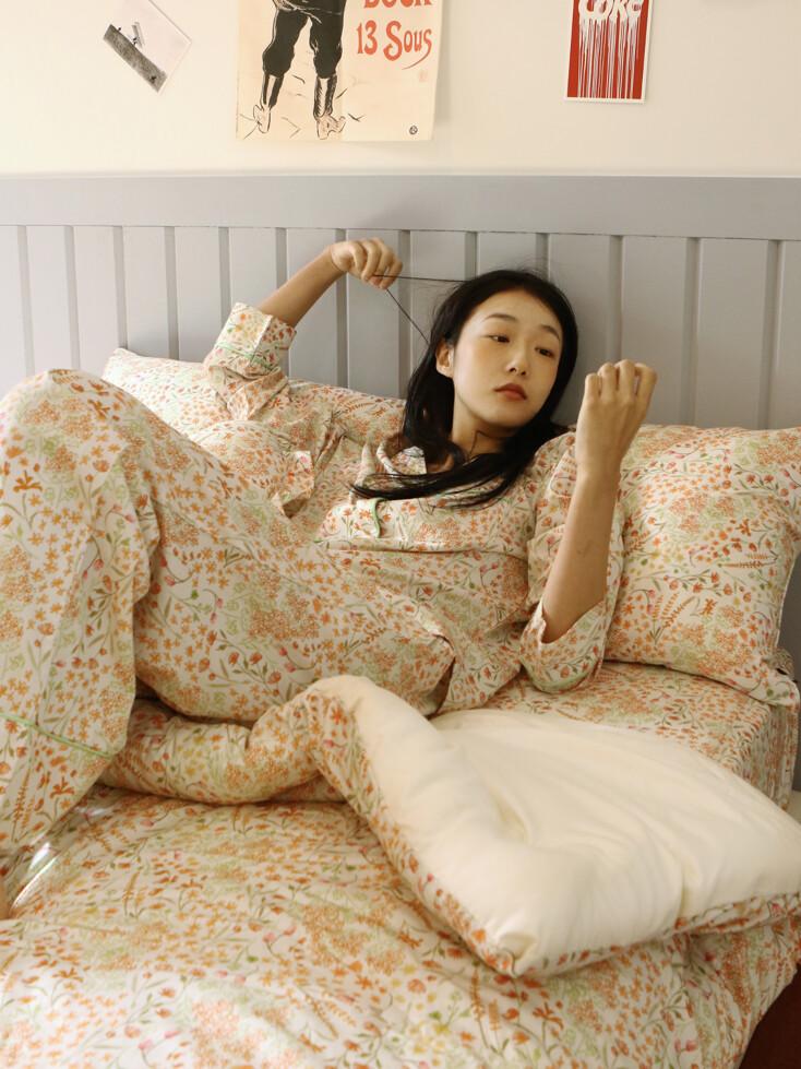 플로럴 면모달 차렵이불 (S/SS 차렵이불 단품)