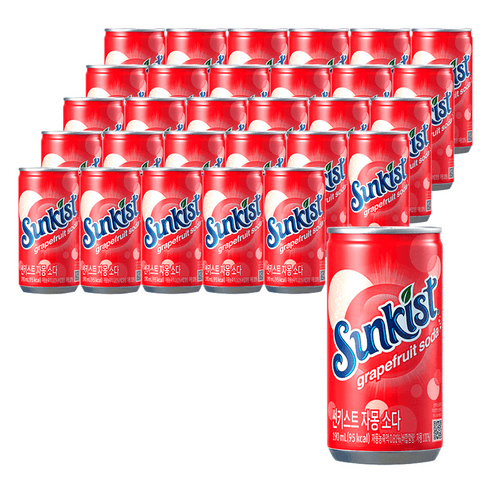 썬키스트 자몽 소다 탄산음료, 190ml, 30개 - 기타탄산음료 | 쿠팡