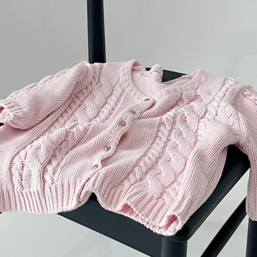 하트 버튼 cardigan [1일 0시까지 -5%]