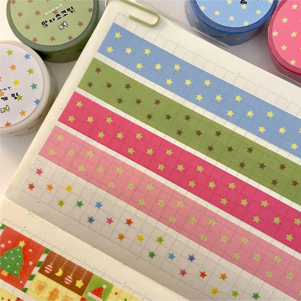 끼니디자인 별 마스킹테이프 5type