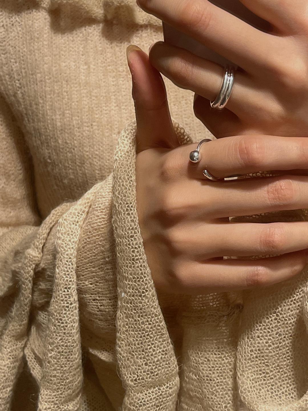 (silver925) Simi ball open ring