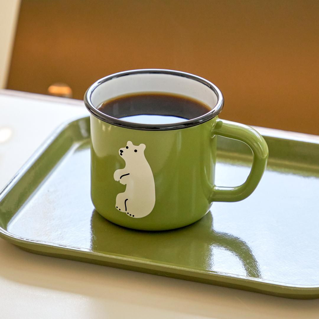 HUGGY BEAR OLIVE MUG CUP