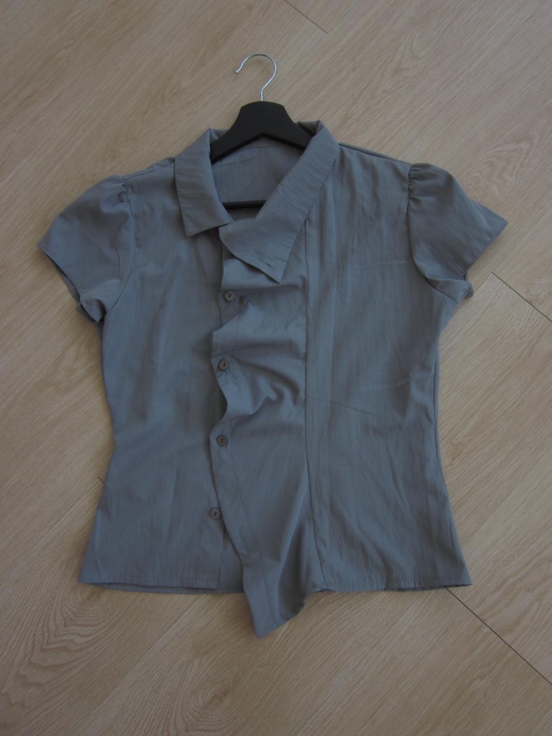 키이라 Unbal shirring shirt(주문폭주)