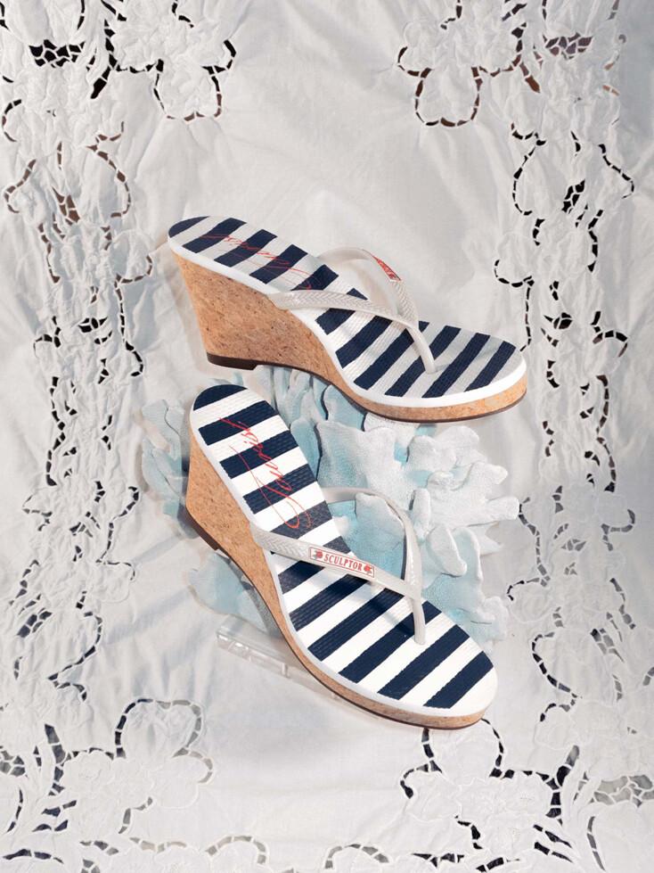 My Go To Heel Sandals Stripe