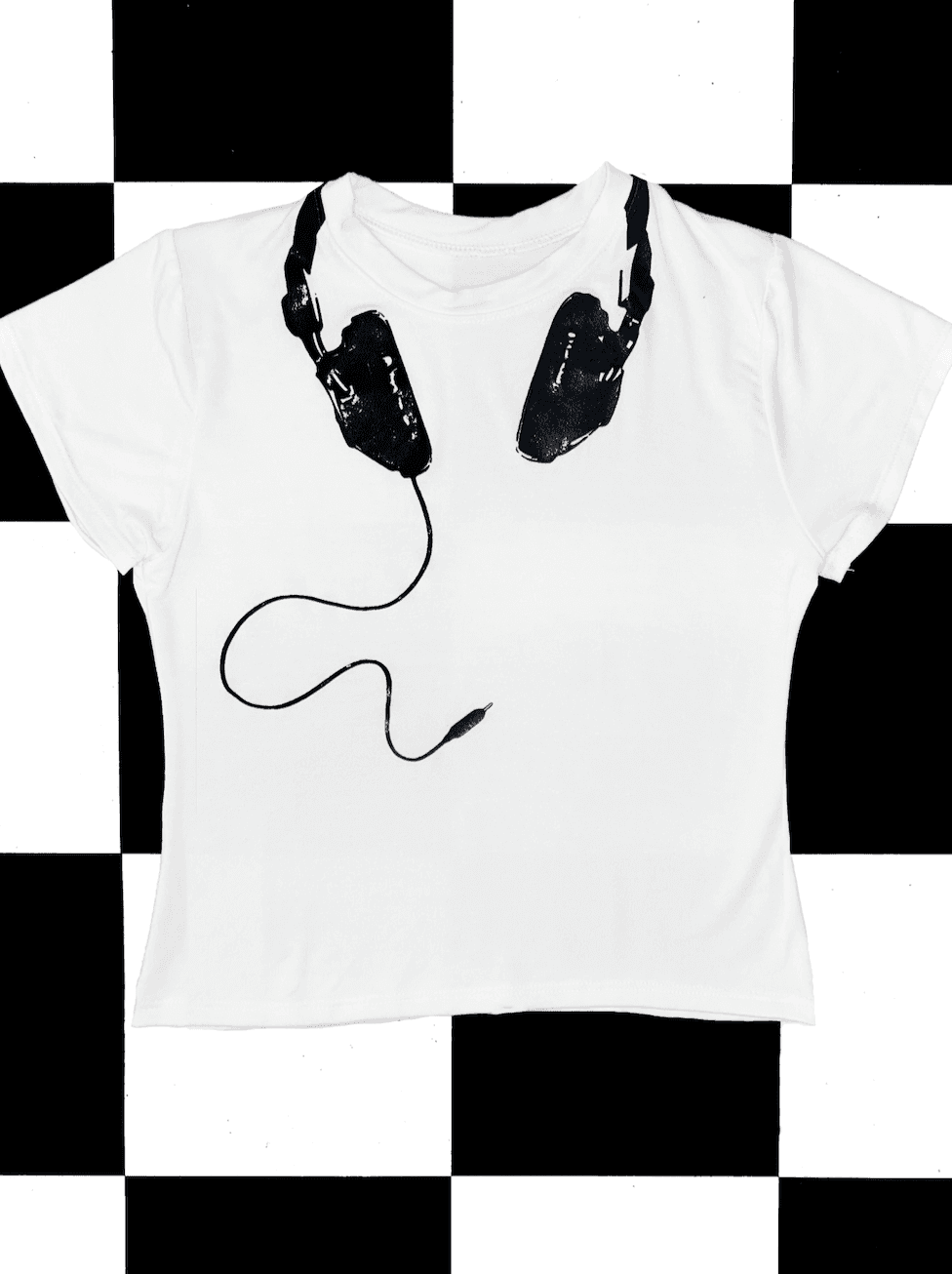 HEADPHONES ON BABY TEE