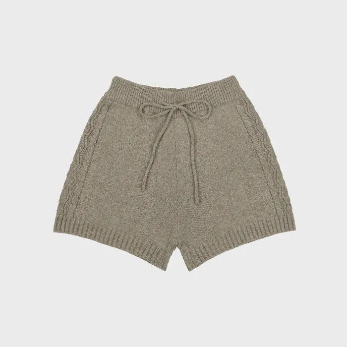 (w) boucle knit shorts (2colors)