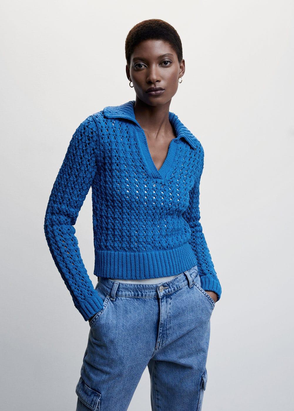 Polo neck sweater