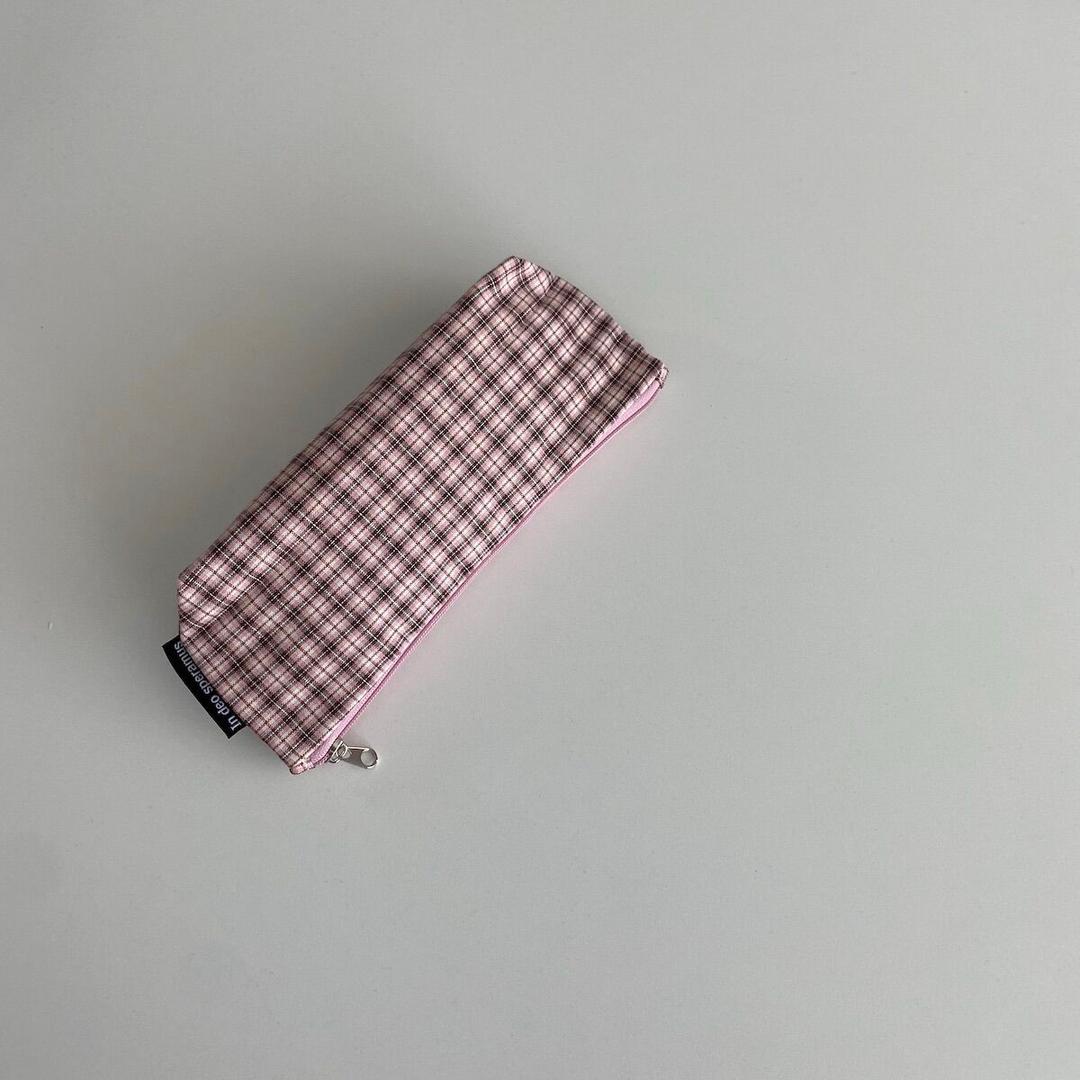 삼각 러블리 핑크 필통(Triangle lovely pink pencil case)