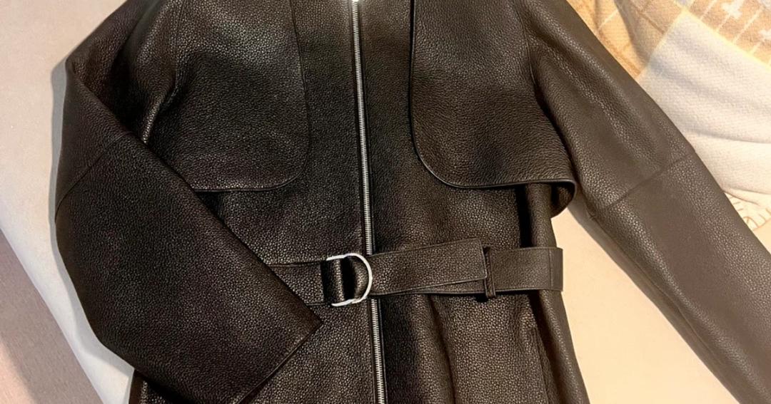 에르메스 블랙 레더 자켓 36 ❌최종가❌