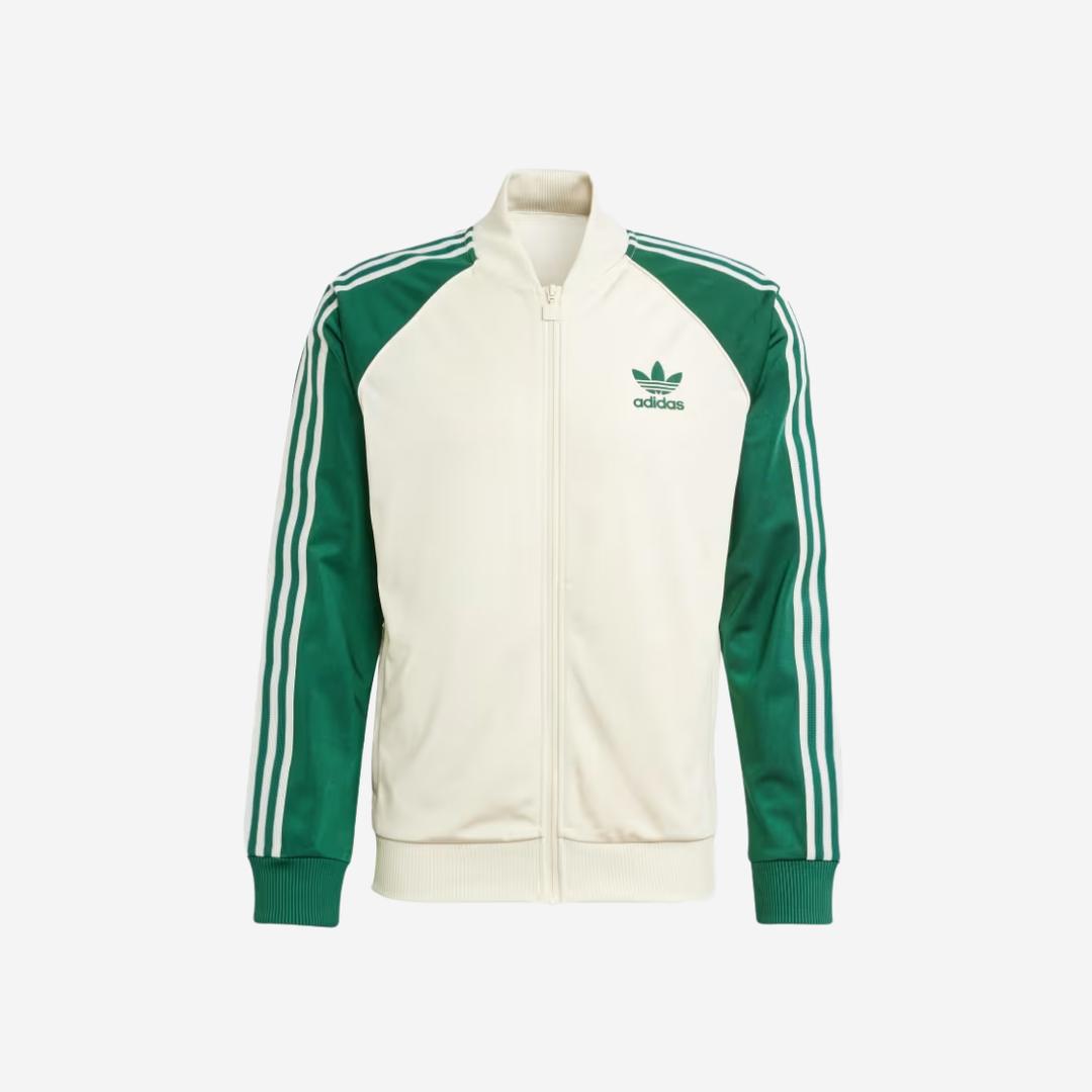 Adidas SST Track Top Wonder White Collegiate Green - US Sizing