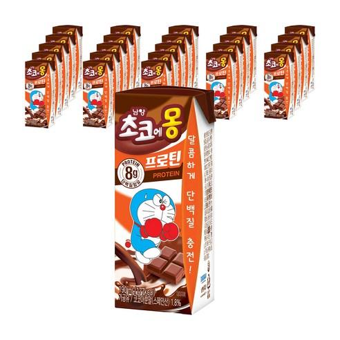 초코에몽 프로틴 초코우유, 190ml, 24개 - 우유 | 쿠팡