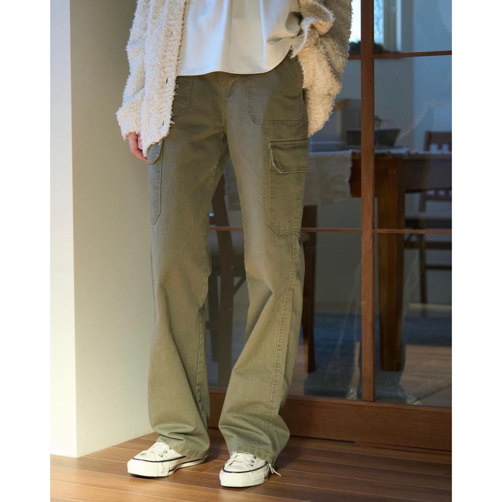 bib 바질인보틀 코튼 카고 팬츠 일자 pt (3colors)