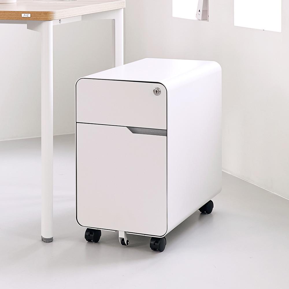 큐브 2단 슬림서랍 이동식 미니서랍