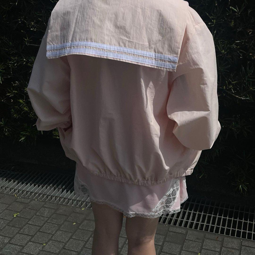 드노운 jejeunosity 제제우노시티 어덜트 세라 윈드브레이커 세일러 카라 점퍼 2colors