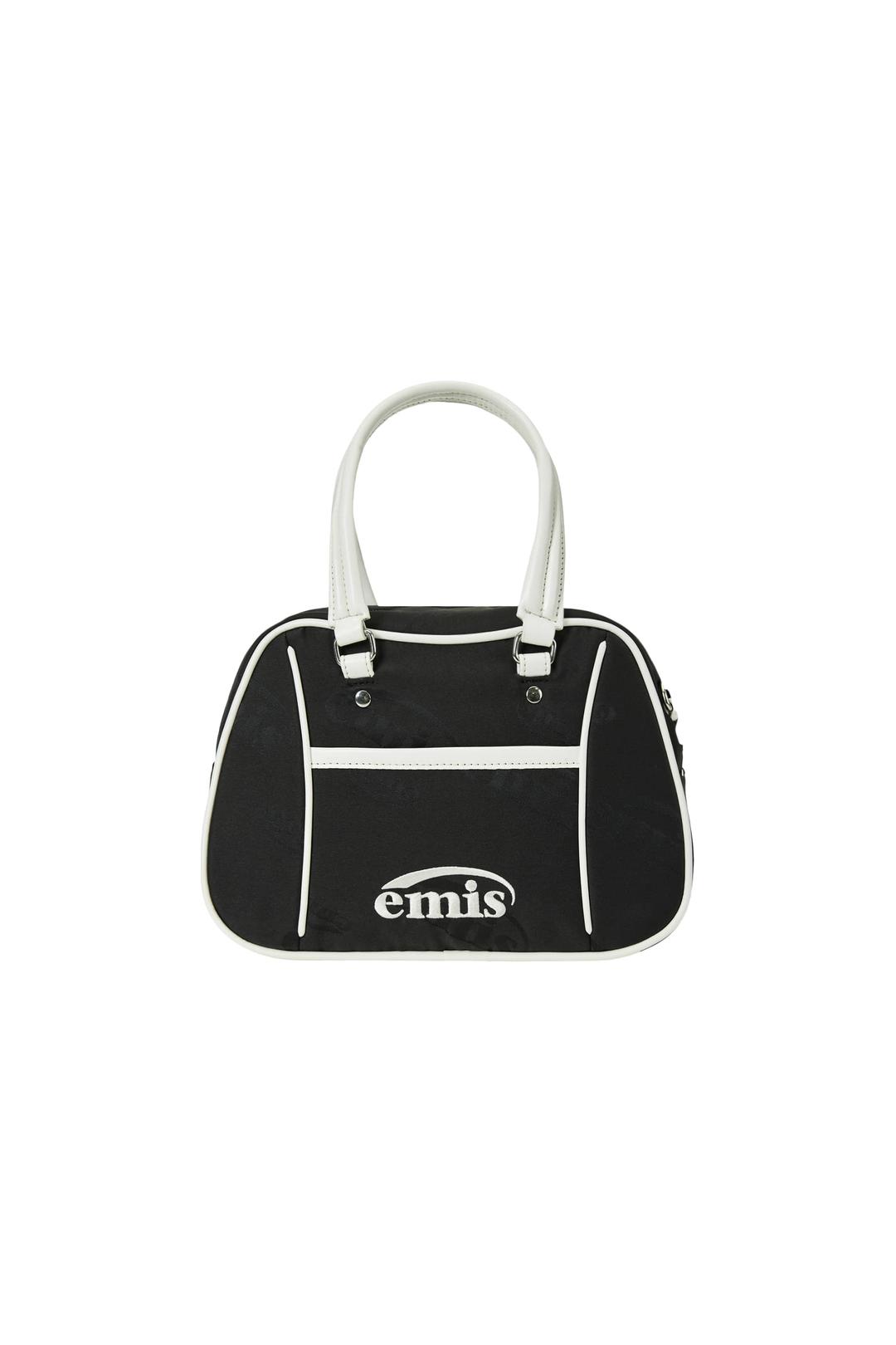 LOGO JACQUARD TOTE BAG-BLACK