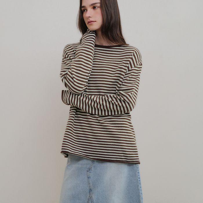 Meg stripe knit (mint)