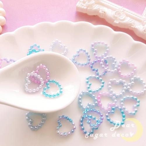 블루핑크 믹스 하트진주(15개)