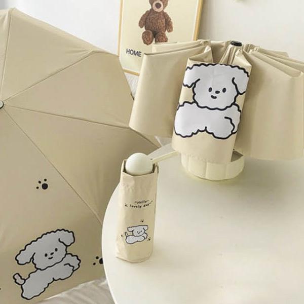 [폭염&폭우대비]UV차단흰푸들멍멍이양우산