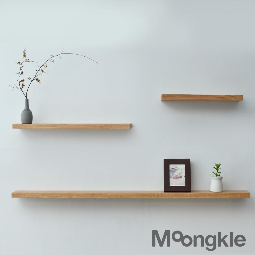 벽선반 원목 무지주 벽걸이 나무 선반