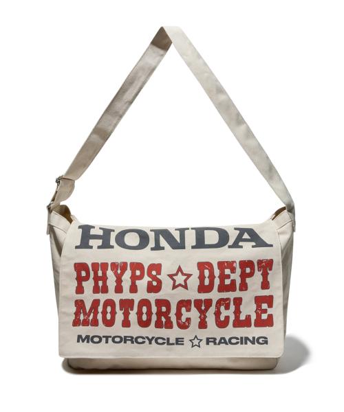 Honda Typography Duffel Canvas bag_Ivory