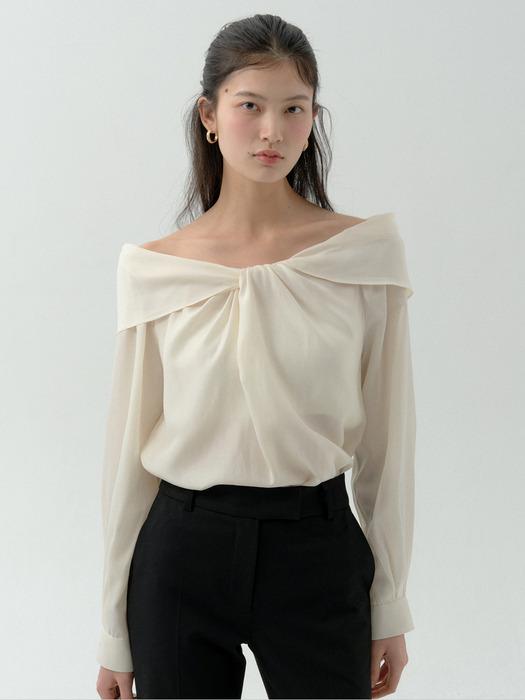 Muse Drape Blouse(2Color)