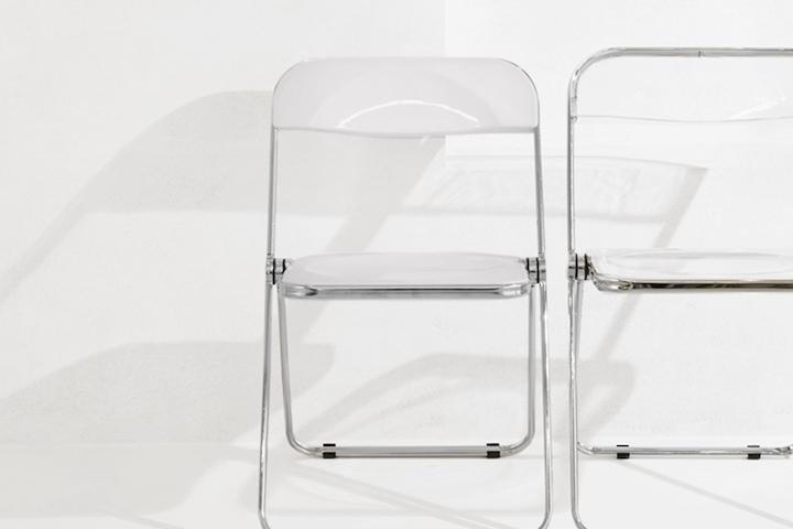 단독특가 1+1 투명 접이식 의자 미드센츄리 간이 아크릴의자 인테리어 카페