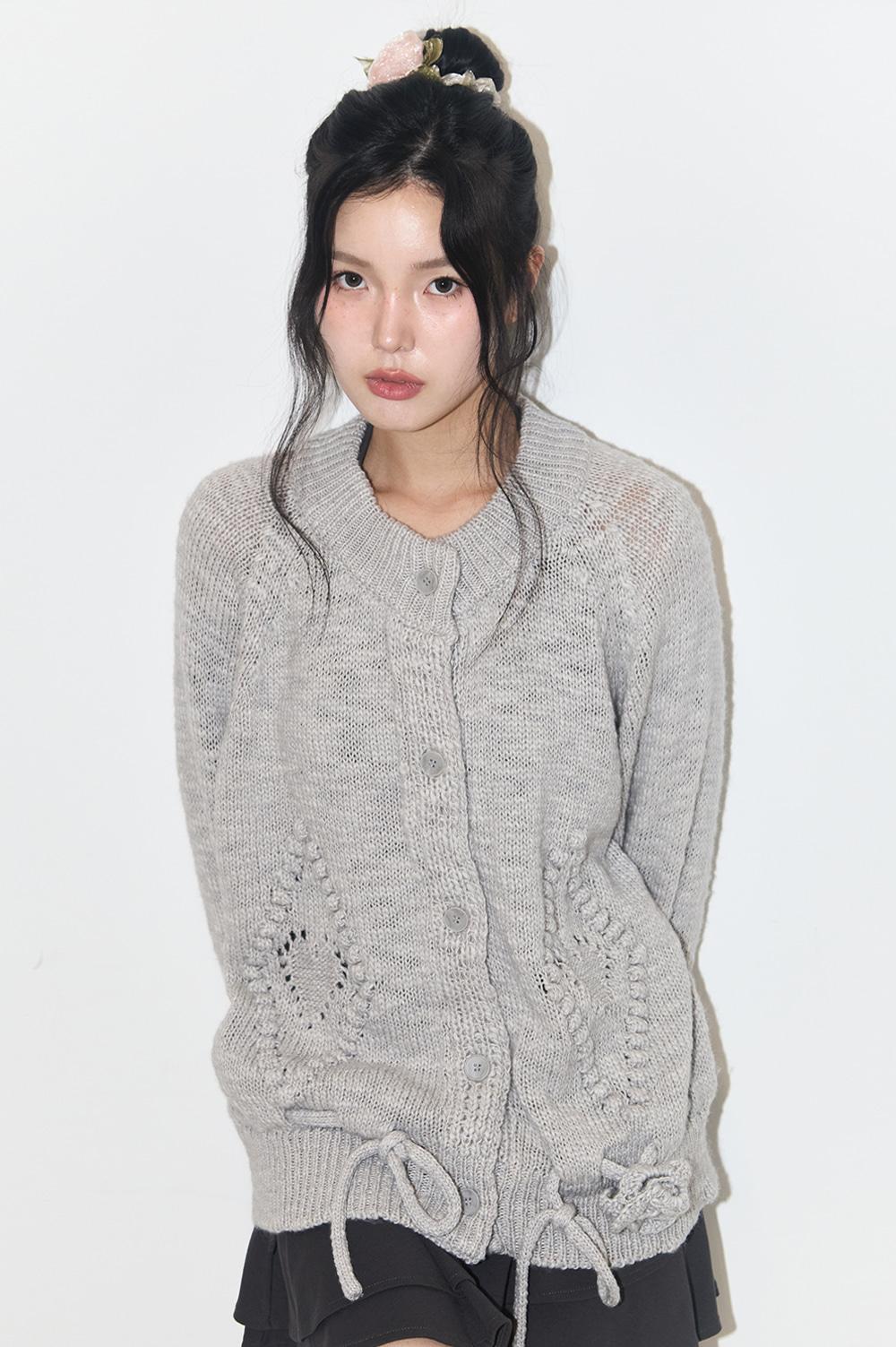 플레르 다이아 가디건 그레이