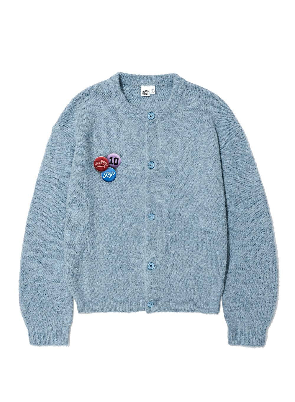 Alpaca Mohair Knit Round Cardigan