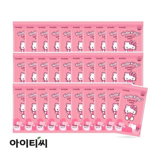 헬로키티 러블리 휴대용 물티슈(10매)X30팩