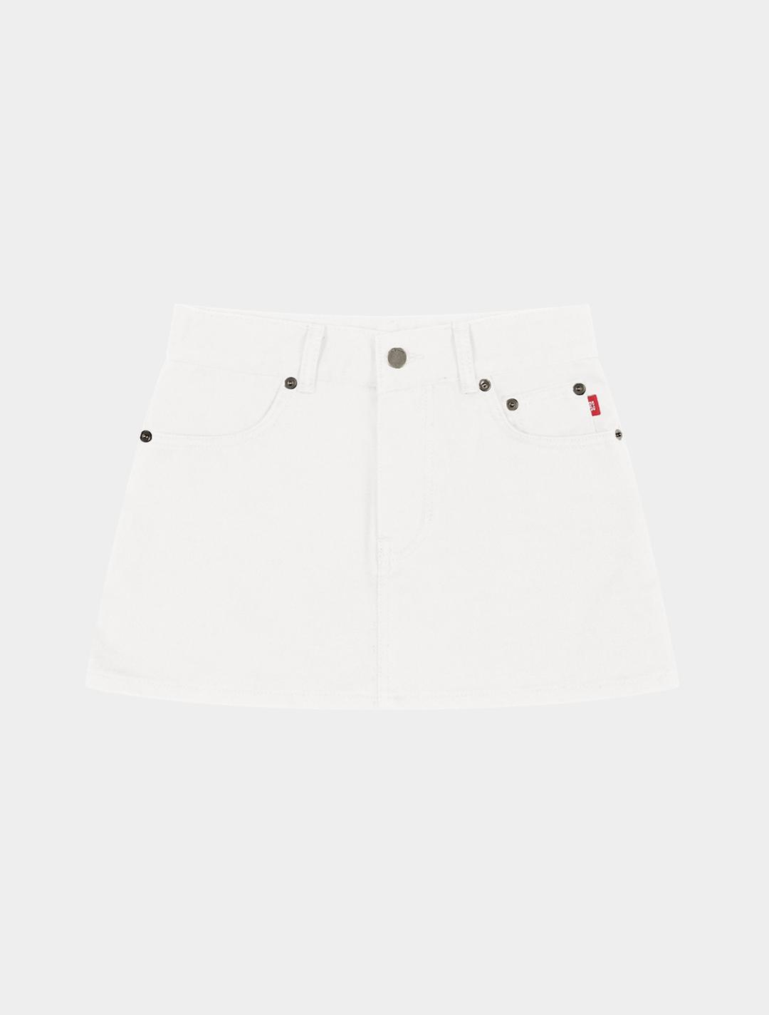 [4/18 순차발송] New Classic Cotton Mini Skirt (White)