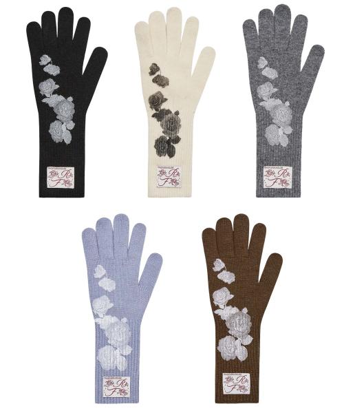 센티멘탈 로즈 그래픽 울장갑 (5 Colors)