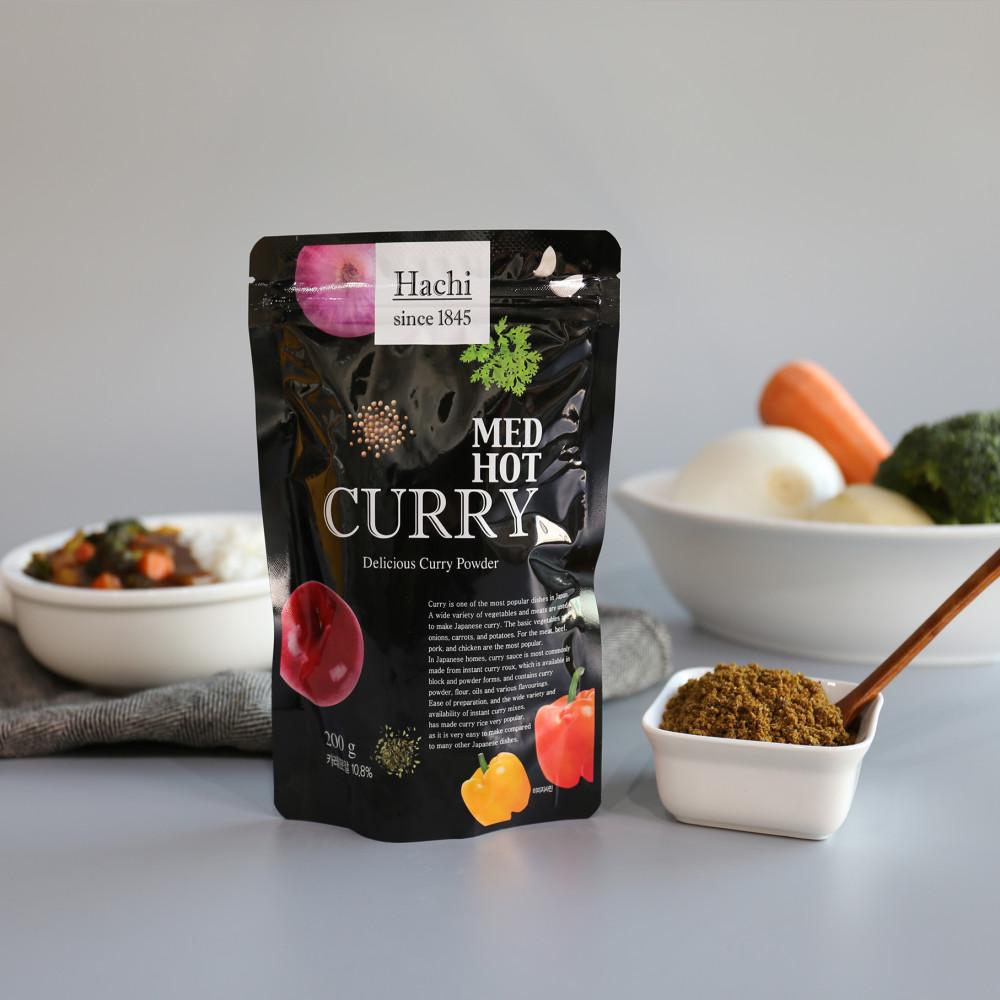하찌 카레루 200g- 중간매운맛, 하치 일본 카레가루 분말 커리파우더, 스프카레