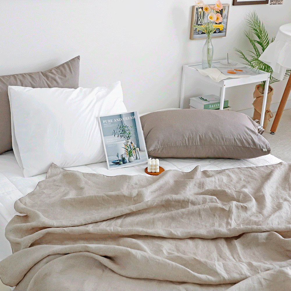 시원한 네이처 린넨 여름 홑이불 5color