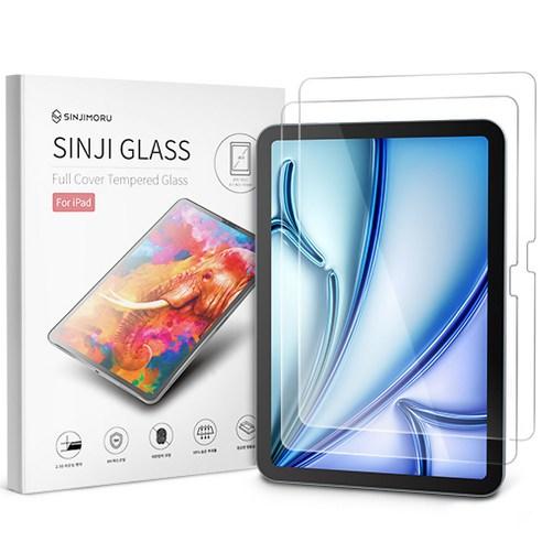신지모루 풀커버 아이패드 강화유리 액정보호필름 2p 세트 - 보호필름 | 쿠팡