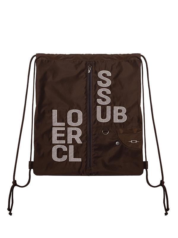 LSC APPLIQUE STRING BAG (BROWN)