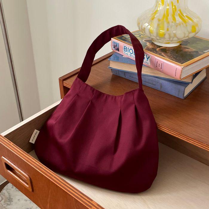 pumpkin bag- burgundy