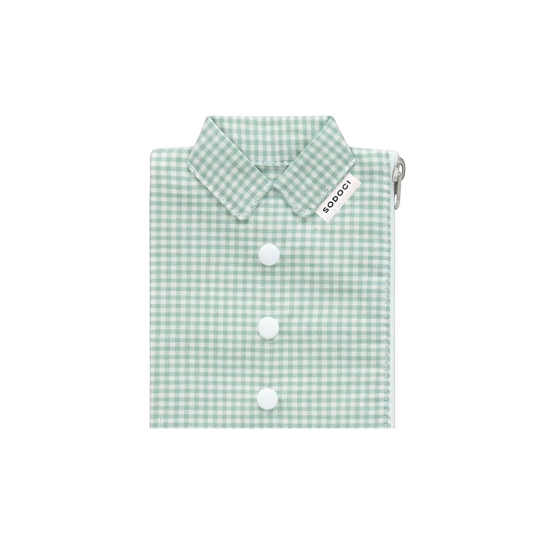 MINT CHECK SHIRTS POUCH