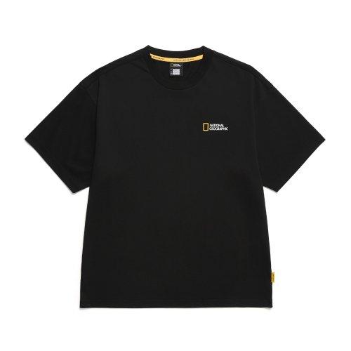 N255UTS909 세미오버핏 수피마 반팔 티셔츠 CARBON BLACK