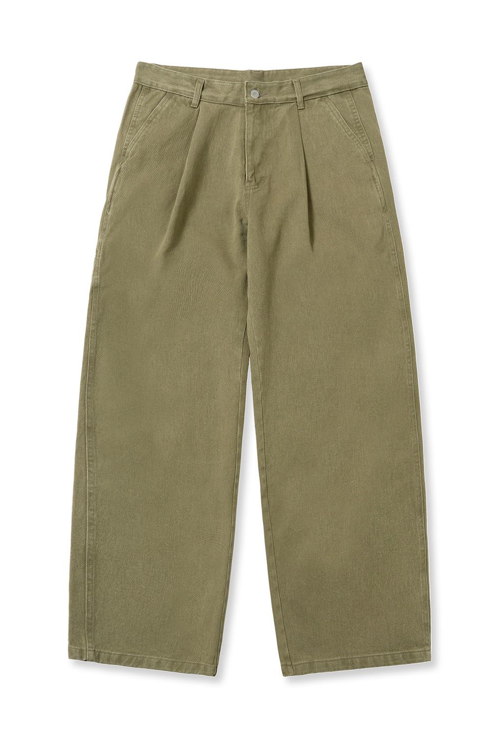 One-Tuck Work Chino Pants Khaki