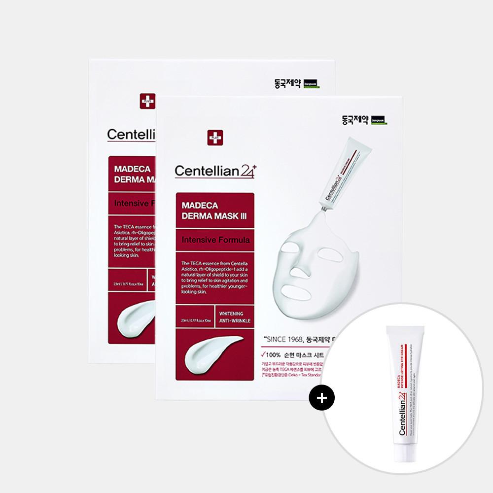 동국제약 센텔리안24 마데카 더마마스크3 인텐시브포뮬러 (10매) x 2박스 + 아이크림