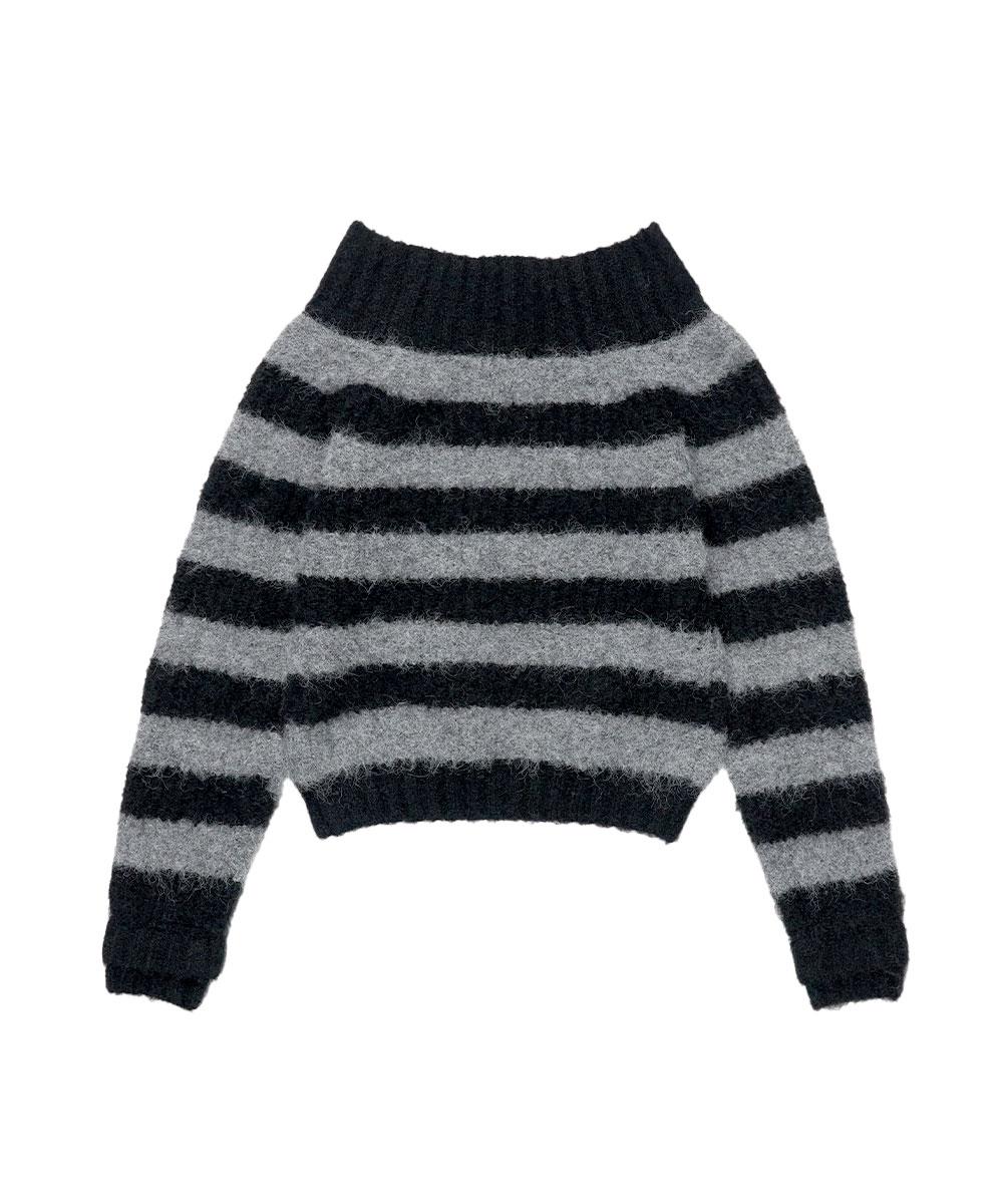 CONVERTIBLE SHOULDER SWEATER GREY (09.18 예약배송)