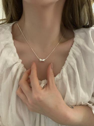 브,(깔끔 러블리, SS시즌 필수템!!) 발레코어 청순 리본 뱀줄 목걸이(완전예쁨!!)