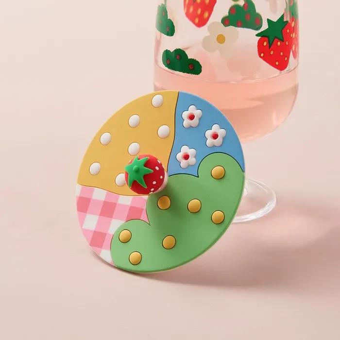 스트로베리빌리지 실리콘 컵덮개