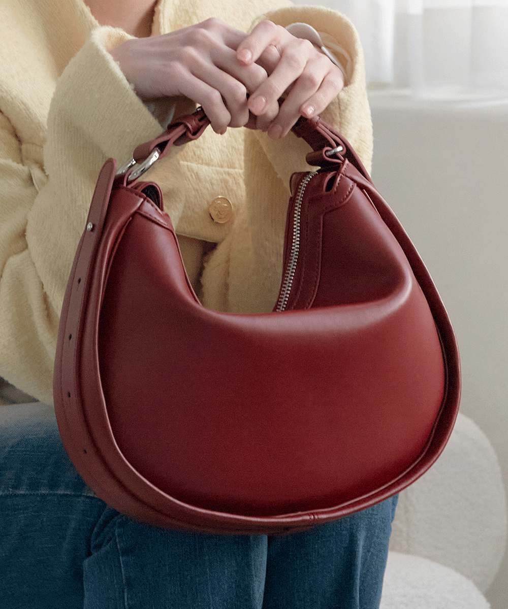 투웨이 덤플링 데일리 소가죽 토트백 레드(RD)