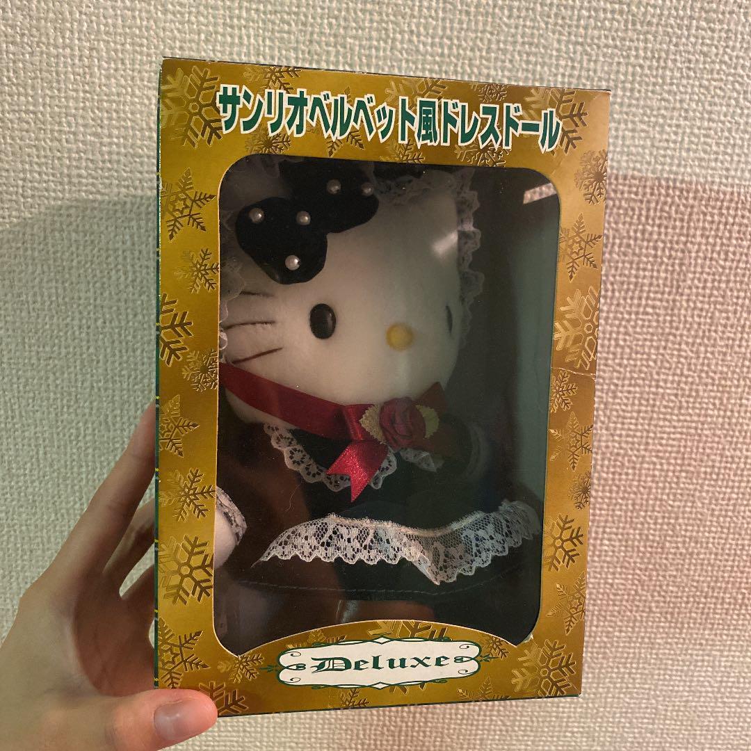 キティ　サンリオベルベット風ドレスドール