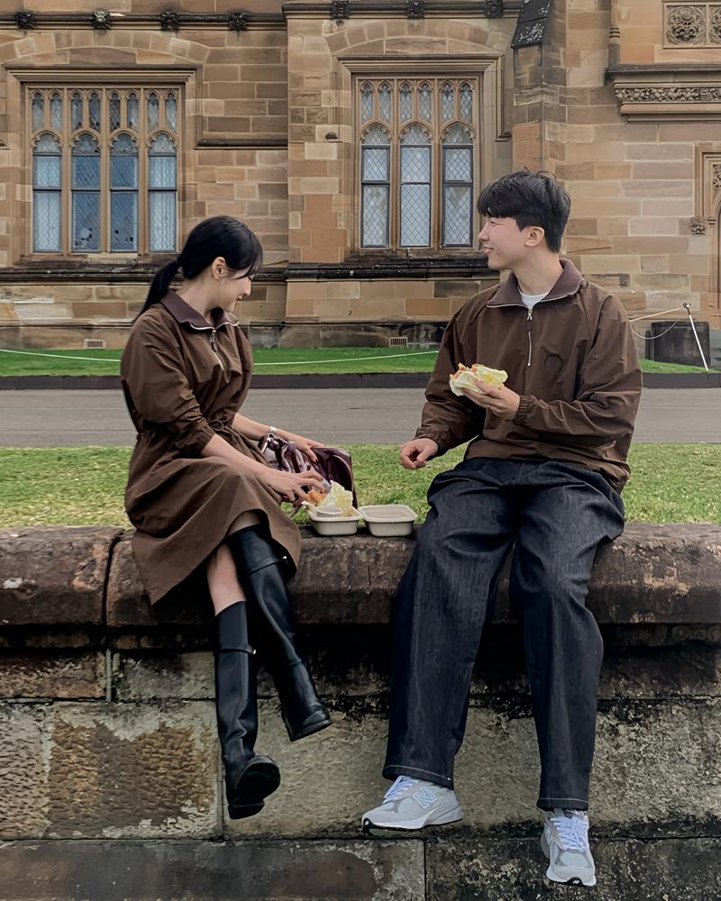 [커플] 아노락반집업커플룩