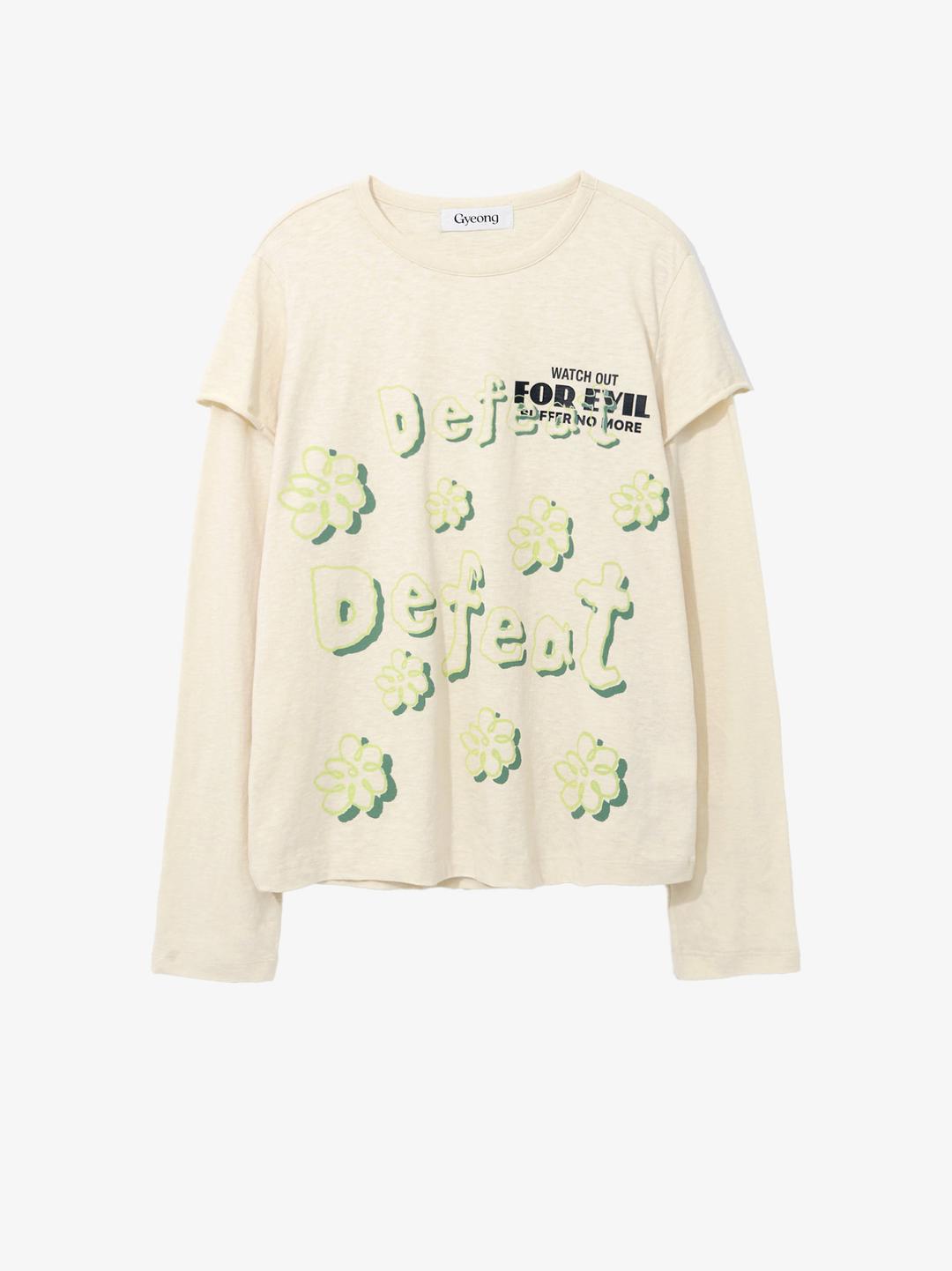 Double Sleeve Tee_Ivory